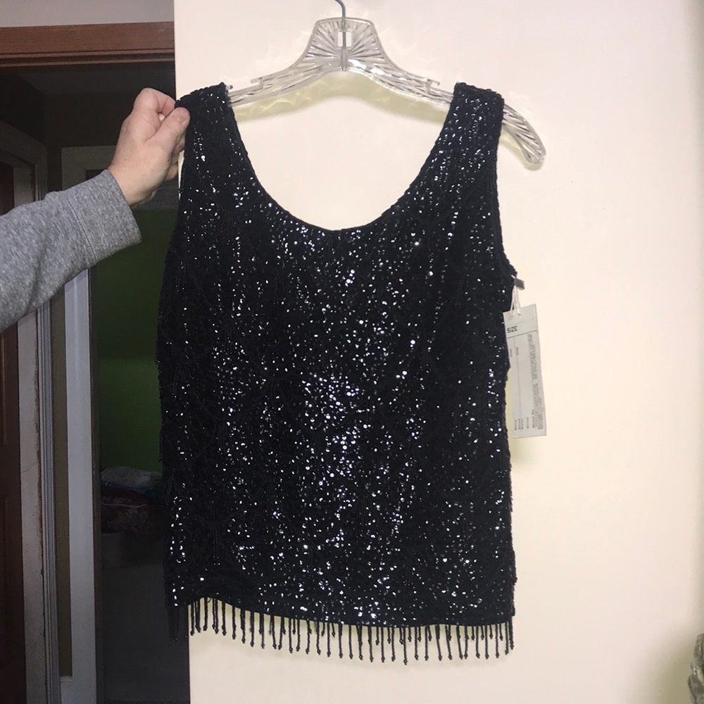 Vintage gatsby inspired beaded top